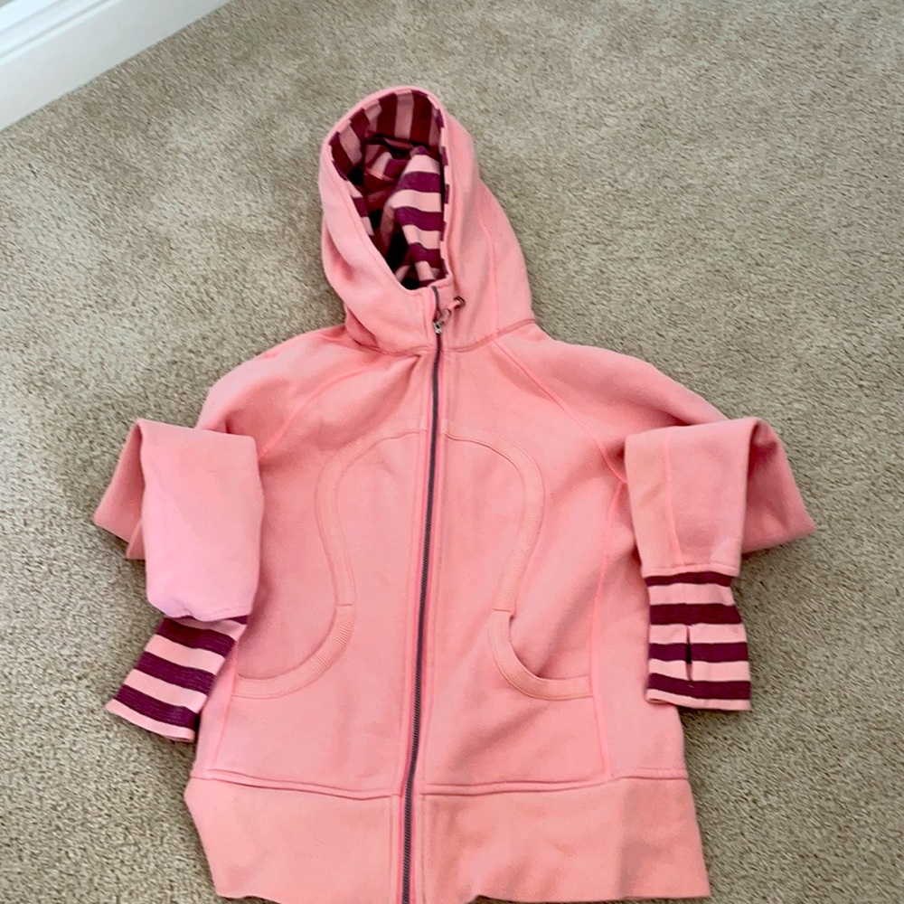 Lululemon pink scuba hoodie